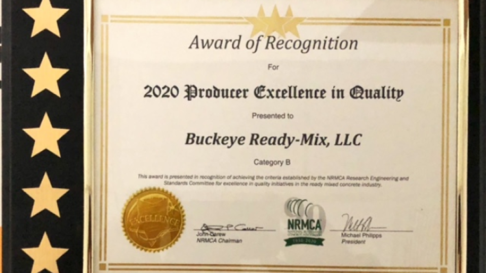 2020 Producer Excellence in Quality Award