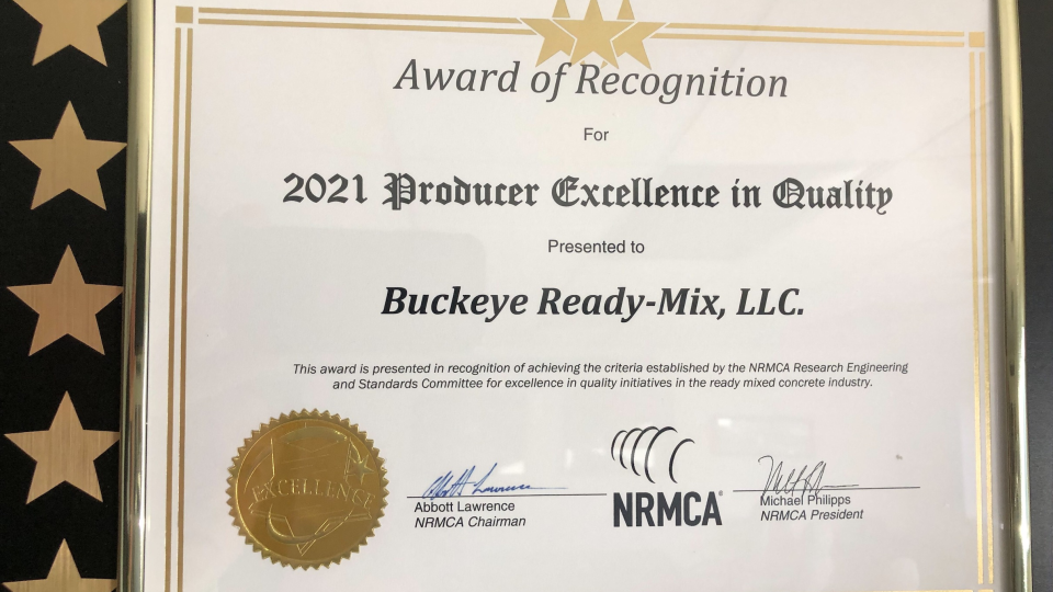 2021 Producer Excellence in Quality Award