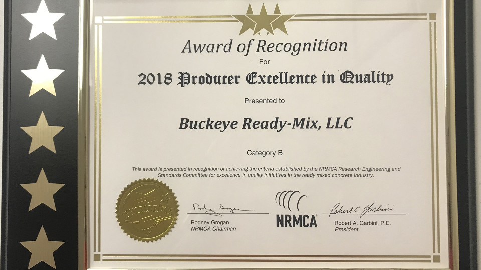 2018 NRMCA AWARD