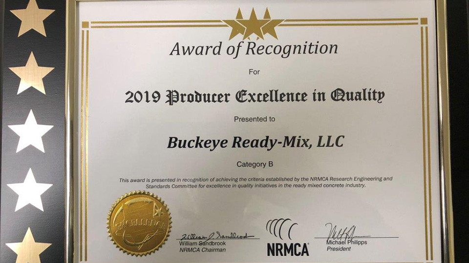 2019 Producer Excellence in Quality Award